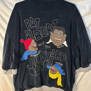 Platinum FUBU Fat Albert Velour Zip Up Jacket XL ~ Vintage